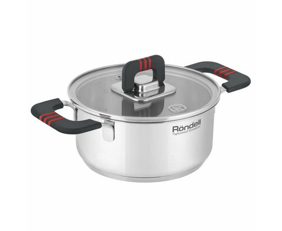  Кастрюля Rondell Stripes RDS-1636 1.2л стальной 