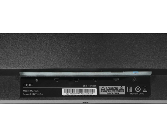  Монитор NPC MZ300L черный IPS LED 1ms 21:9 (Ultrawide) HDMI M/M матовая HAS 1000:1 250cd 178гр/178гр 2560x1080 180Hz DP Ultra WQHD 5.2кг 