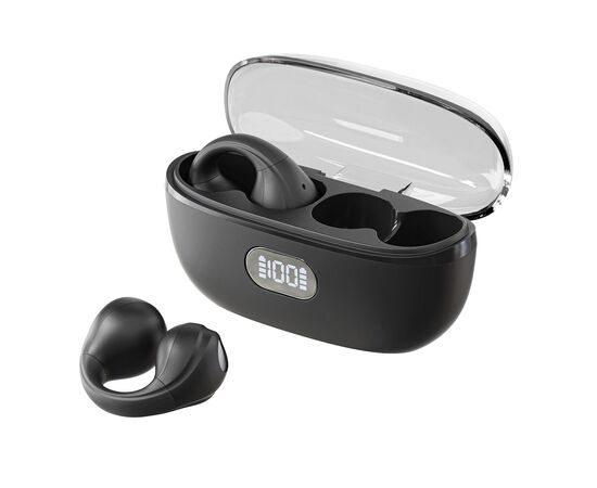  Беспроводная стереогарнитура Breaking BT-04 Clips, LED, Bluetooth 5.3 (Черный) 