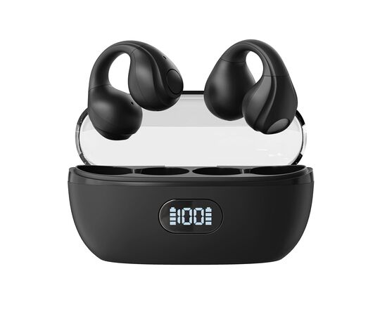 Беспроводная стереогарнитура Breaking BT-04 Clips, LED, Bluetooth 5.3 (Черный) 