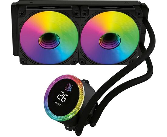  СВО Bloody BD-LC240ARGB2 ARGB (BD-LC240ARGB2-BK) Soc-AM5/AM4/1200/1700/1851 черный 4-pin 22-35dB Al+Cu LCD 260W 1100gr Ret 