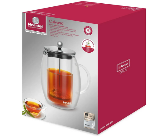  Френч-пресс Rondell Calypso RDS-1822 прозрачный 