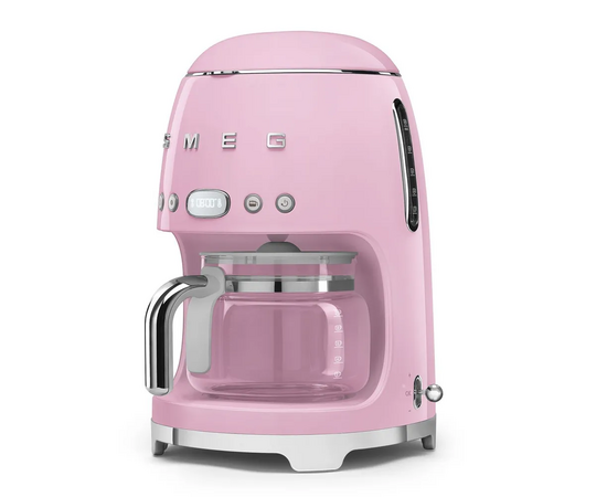  Кофеварка SMEG DCF02PKEU розовый стиль 50-х годов, 10 чашек, 1.4 л 