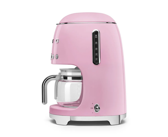  Кофеварка SMEG DCF02PKEU розовый стиль 50-х годов, 10 чашек, 1.4 л 