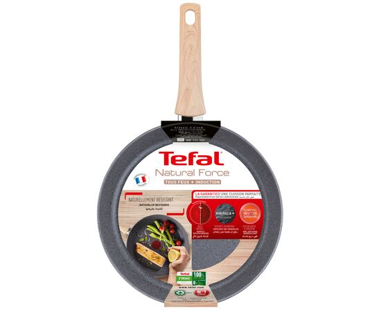  Сковорода Tefal Natural Force G2660672, без крышки, серый 