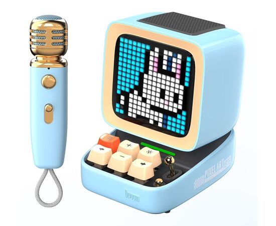  Портативная колонка Divoom Ditoo Mic голубая 